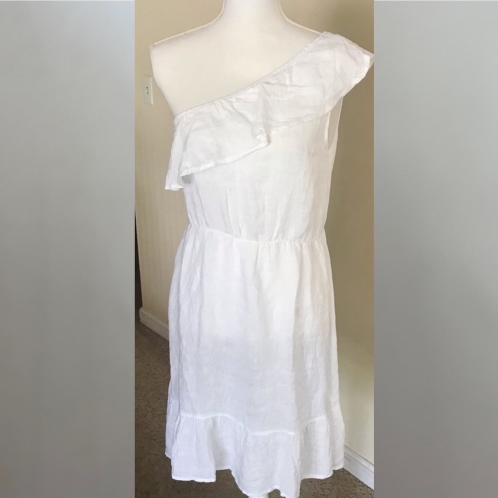 Italian white linen dress
